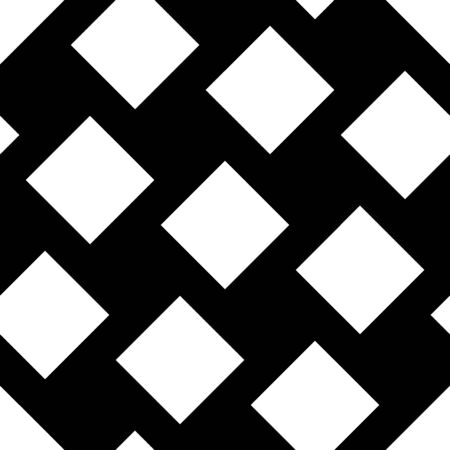 Vector modern seamless geometry pattern squares, black and white abstract geometric background, pillow print, monochrome retro texture, hipster fashion designのイラスト素材