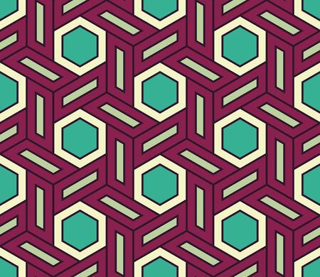 Vector modern seamless colorful geometry pattern, color abstract geometric background, pillow multicolored print, retro texture, hipster fashion designのイラスト素材