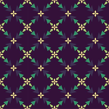 Vector modern seamless colorful geometry triangle pattern, color abstract geometric background, pillow multicolored print, retro texture, hipster fashion designのイラスト素材