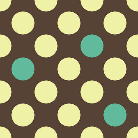 Vector modern seamless colorful geometry dots pattern, color abstract geometric background, pillow multicolored print, retro texture, hipster fashion designのイラスト素材