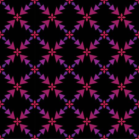 Vector modern seamless colorful geometry triangle pattern, color abstract geometric background, pillow multicolored print, retro texture, hipster fashion designのイラスト素材