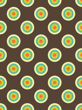 Vector modern seamless colorful geometry circles pattern, color abstract geometric background, pillow multicolored print, retro texture, hipster fashion designのイラスト素材