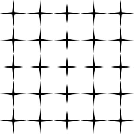 Vector modern seamless geometry pattern, black and white abstract geometric background, subtle pillow print, monochrome retro texture, hipster fashion designのイラスト素材