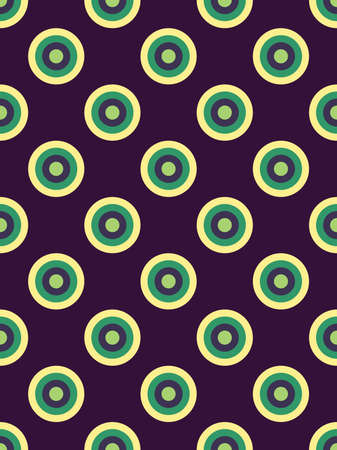 Vector modern seamless colorful geometry circles pattern, color abstract geometric background, pillow multicolored print, retro texture, hipster fashion designのイラスト素材