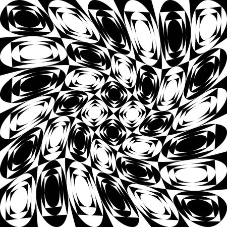 Vector modern seamless geometry pattern, black and white abstract geometric background, subtle pillow print, monochrome retro texture, hipster fashion designのイラスト素材