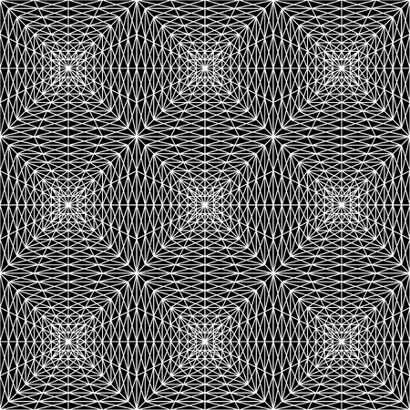 Vector modern seamless geometry pattern squares 3d , black and white abstract geometric background, pillow print, monochrome retro texture, hipster fashion designのイラスト素材