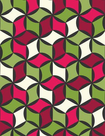 Vector modern seamless colorful geometry pattern, color abstract geometric background, pillow multicolored print, retro texture, hipster fashion designのイラスト素材