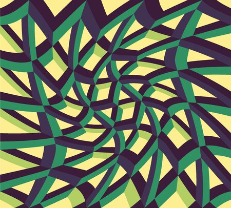 Vector modern seamless colorful geometry pattern twirl, color abstract geometric background, pillow multicolored print, retro texture, hipster fashion designのイラスト素材