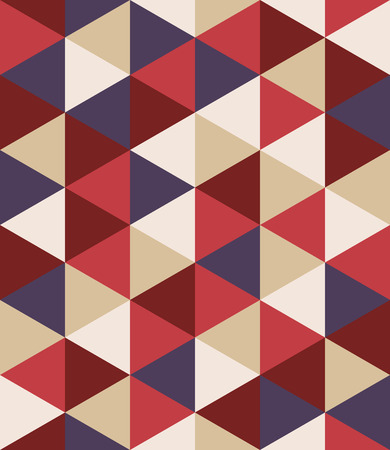 Vector modern seamless colorful geometry triangle pattern, color abstract geometric background, pillow multicolored print, retro texture, hipster fashion designのイラスト素材
