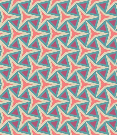 Vector modern seamless colorful geometry pattern, color abstract geometric background, pillow multicolored print, retro texture, hipster fashion designのイラスト素材