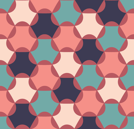 Vector modern seamless colorful geometry pattern, color abstract geometric background, pillow multicolored print, retro texture, hipster fashion designのイラスト素材