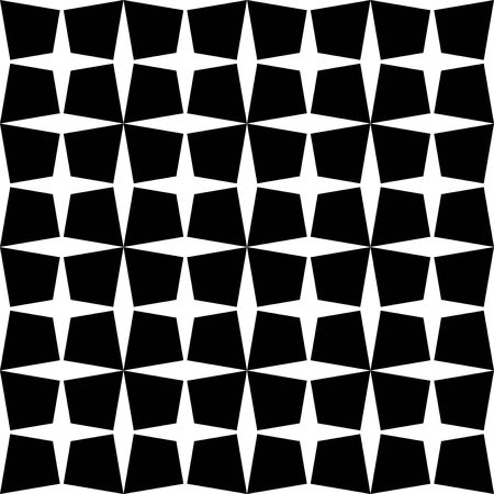 Vector modern seamless geometry pattern squares, black and white abstract geometric background, subtle pillow print, monochrome retro texture, hipster fashion designのイラスト素材