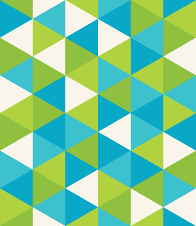 Vector modern seamless colorful geometry triangle pattern, color abstract geometric background, pillow multicolored print, retro texture, hipster fashion designのイラスト素材
