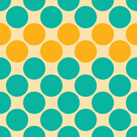 Vector modern seamless colorful geometry dots pattern, color abstract geometric background, pillow multicolored print, retro texture, hipster fashion designのイラスト素材