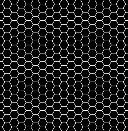Vector modern seamless geometry pattern hexagon, black and white abstract geometric background, pillow print, monochrome retro texture, hipster fashion designのイラスト素材