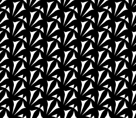 Vector modern seamless geometry pattern weird, black and white abstract geometric background, subtle pillow print, monochrome retro texture, hipster fashion designのイラスト素材