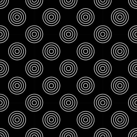 Vector modern seamless geometry pattern polka, black and white abstract geometric background, pillow print, monochrome retro texture, hipster fashion designのイラスト素材