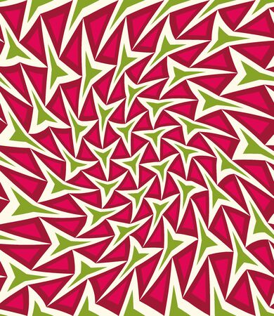 Vector modern seamless colorful geometry pattern twirl, color abstract geometric background, pillow multicolored print, retro texture, hipster fashion designのイラスト素材