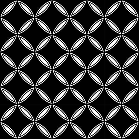 Vector modern seamless geometry pattern, black and white abstract geometric background, subtle pillow print, monochrome retro texture, hipster fashion designのイラスト素材