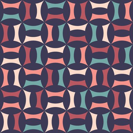 Vector modern seamless colorful geometry pattern, color abstract geometric background, pillow multicolored print, retro texture, hipster fashion designのイラスト素材