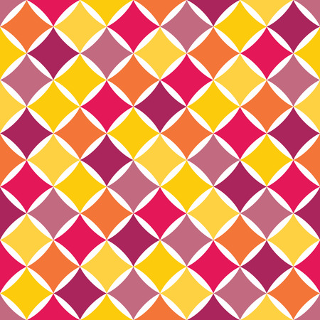 Vector modern seamless colorful geometry pattern, color abstract geometric background, pillow multicolored print, retro texture, hipster fashion designのイラスト素材
