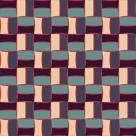 Vector modern seamless colorful geometry pattern, color abstract geometric background, pillow multicolored print, retro texture, hipster fashion designのイラスト素材