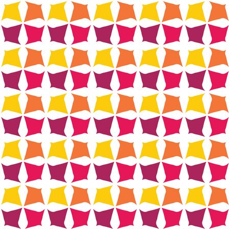 Vector modern seamless colorful geometry pattern, color abstract geometric background, pillow multicolored print, retro texture, hipster fashion designのイラスト素材