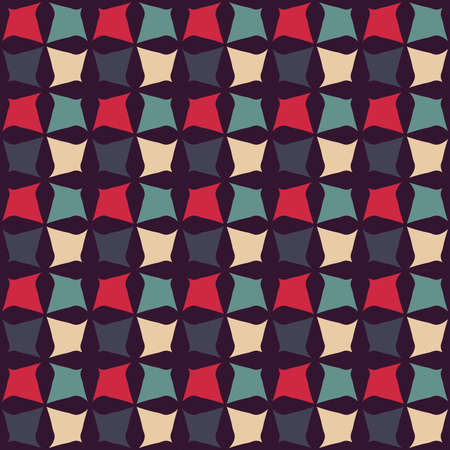 Vector modern seamless colorful geometry pattern, color abstract geometric background, pillow multicolored print, retro texture, hipster fashion designのイラスト素材