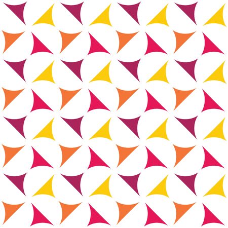 Vector modern seamless colorful geometry pattern, color abstract geometric background, pillow multicolored print, retro texture, hipster fashion designのイラスト素材