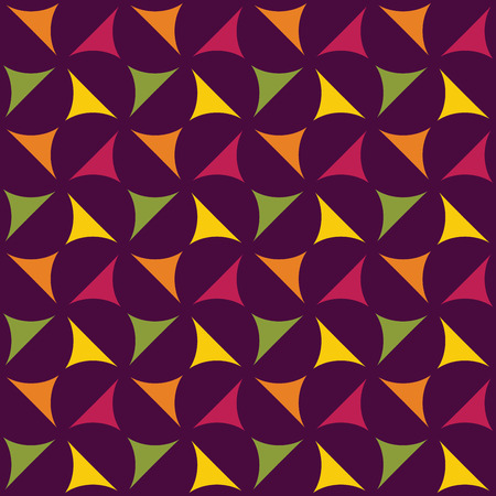 Vector modern seamless colorful geometry pattern, color abstract geometric background, pillow multicolored print, retro texture, hipster fashion designのイラスト素材