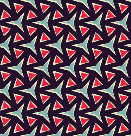 Vector modern seamless colorful geometry pattern, color abstract geometric background, pillow multicolored print, retro texture, hipster fashion designのイラスト素材