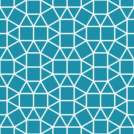 Vector modern seamless colorful geometry pattern  , color blue abstract geometric background, pillow multicolored print, retro texture, hipster fashion designのイラスト素材