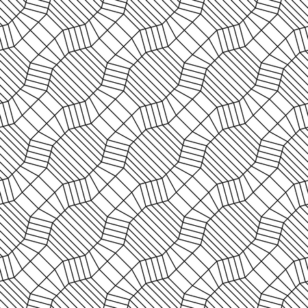 Vector hipster abstract geometry pattern 3d, black and white seamless geometric background, subtle pillow and bad sheet print, creative art deco, simple texture, modern fashion designのイラスト素材