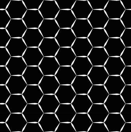Vector modern seamless geometry pattern, black and white abstract geometric background, pillow print, monochrome retro texture, hipster fashion designのイラスト素材