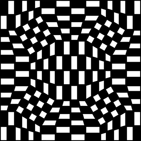 Vector hipster abstract geometry pattern, black and white seamless geometric background, subtle pillow and bad sheet print, creative art deco, simple texture, modern fashion designのイラスト素材