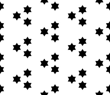 Vector modern seamless geometry pattern, black and white abstract geometric background, subtle pillow print, monochrome retro texture, hipster fashion designのイラスト素材