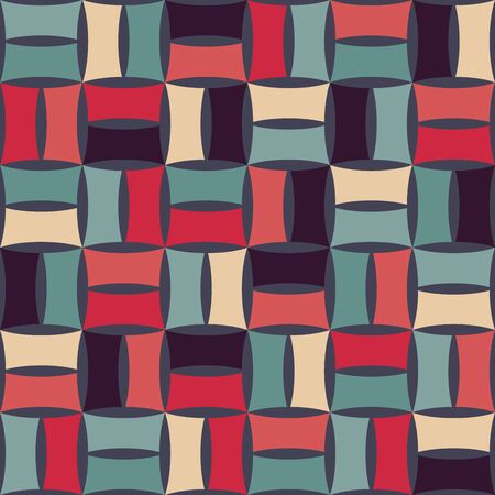 Vector modern seamless colorful geometry pattern, color abstract geometric background, pillow multicolored print, retro texture, hipster fashion designのイラスト素材