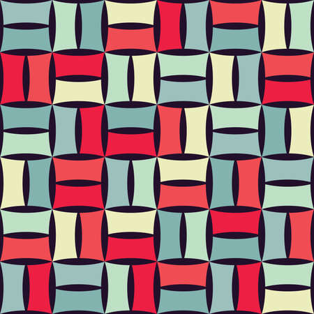 Vector modern seamless colorful geometry pattern, color abstract geometric background, pillow multicolored print, retro texture, hipster fashion designのイラスト素材