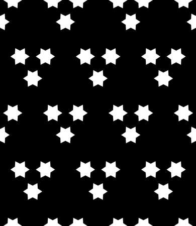 Vector modern seamless geometry pattern, black and white abstract geometric background, subtle pillow print, monochrome retro texture, hipster fashion designのイラスト素材