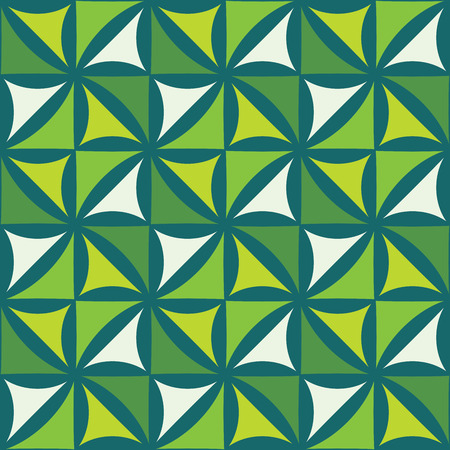 Vector modern seamless colorful geometry floral pattern, color abstract geometric background, pillow multicolored print, retro texture, hipster fashion designのイラスト素材