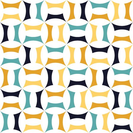 Vector modern seamless colorful geometry pattern, color abstract geometric background, pillow multicolored print, retro texture, hipster fashion designのイラスト素材