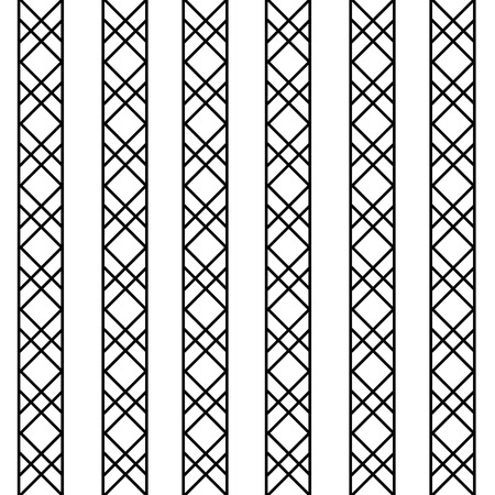 Abstract geometric black and white hipster fashion pillow patternのイラスト素材