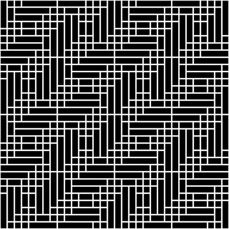 Abstract geometric black and white hipster fashion pillow grid patternのイラスト素材