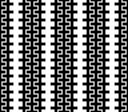 Vector modern abstract geometry trippy pattern. black and white seamless geometric background . subtle pillow and bed sheet design. creative art deco. hipster fashion printのイラスト素材