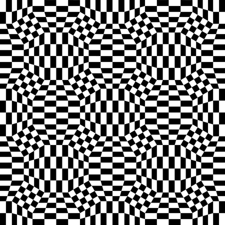 Vector hipster abstract geometry pattern mesh, black and white seamless geometric background, subtle pillow and bad sheet print, creative art deco, simple texture, modern fashion designのイラスト素材