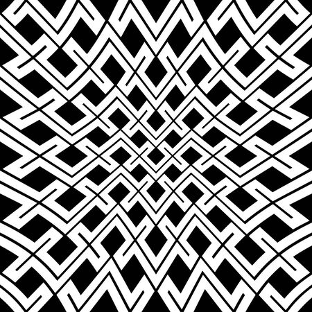 Abstract geometric black and white hipster fashion pillow patternのイラスト素材