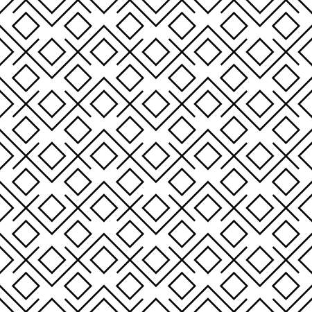 Abstract geometric squares black and white hipster fashion pillow patternのイラスト素材