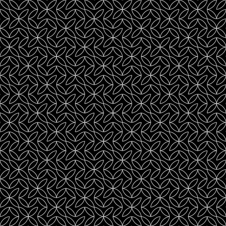 Vector hipster abstract geometry pattern flower,black and white seamless geometry background,subtle pillow pattern design,creative abstract art deco pattern,hipster fashion printのイラスト素材