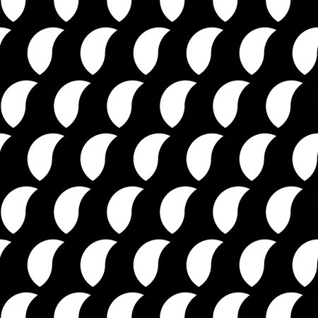 Abstract geometric black and white hipster fashion pillow patternのイラスト素材