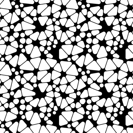 Abstract geometric black and white hipster fashion random background patternのイラスト素材